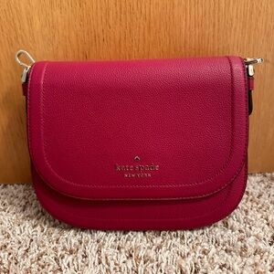 NWT Kate Spade Blake pebbled leather purse in cranberry